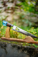 Faca Artesanal Personalizada p/ Churrasco Padroeira 10” – Edição Especial Colecionador