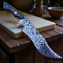 Aço Damasco – Edição Colecionador – Padrão Aleatório – 11" Lâmina