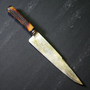 Edição Exclusiva para Colecionadores em Aço Damasco – Edição Colecionador – Padrão Aleatório Banhada a ouro 24k – 9 Lâmina